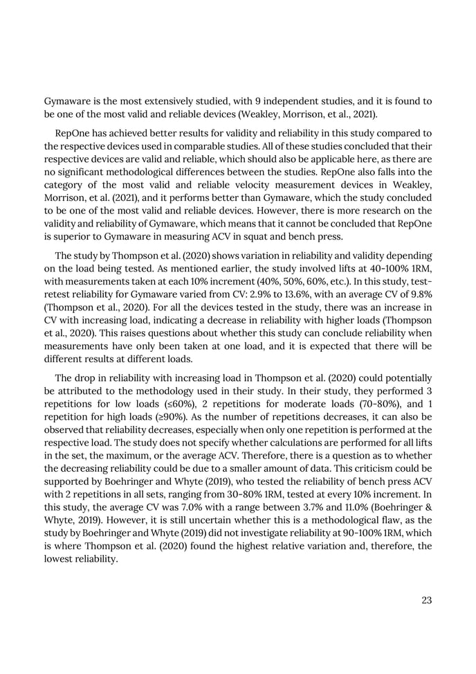 Marcus Leth (2023) - Testing the validity and reliability of the RepOne Velocity sensor on Average concentric velocity in squat and bench press-images-23