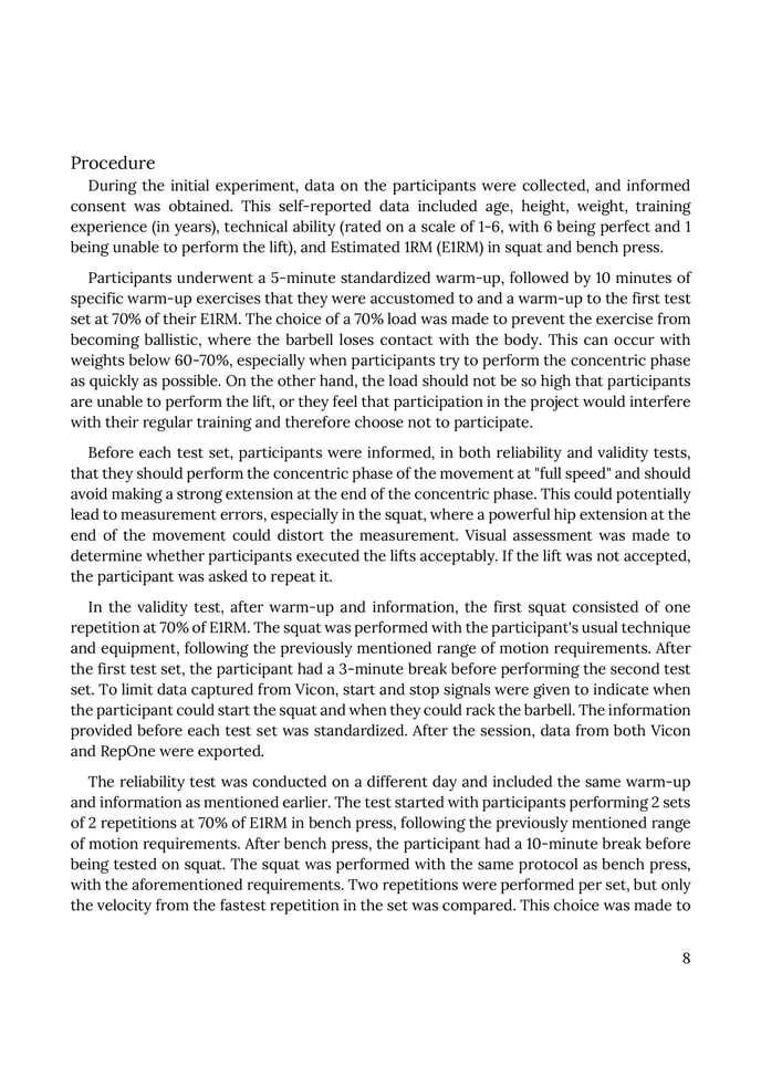 Marcus Leth (2023) - Testing the validity and reliability of the RepOne Velocity sensor on Average concentric velocity in squat and bench press-images-8